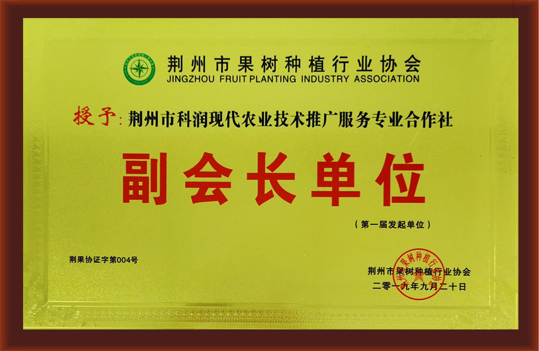 荆州市果蔬种植行业协会 副会长单位